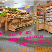 Création meubles en bois pour magasins - Perigord - Dordogne